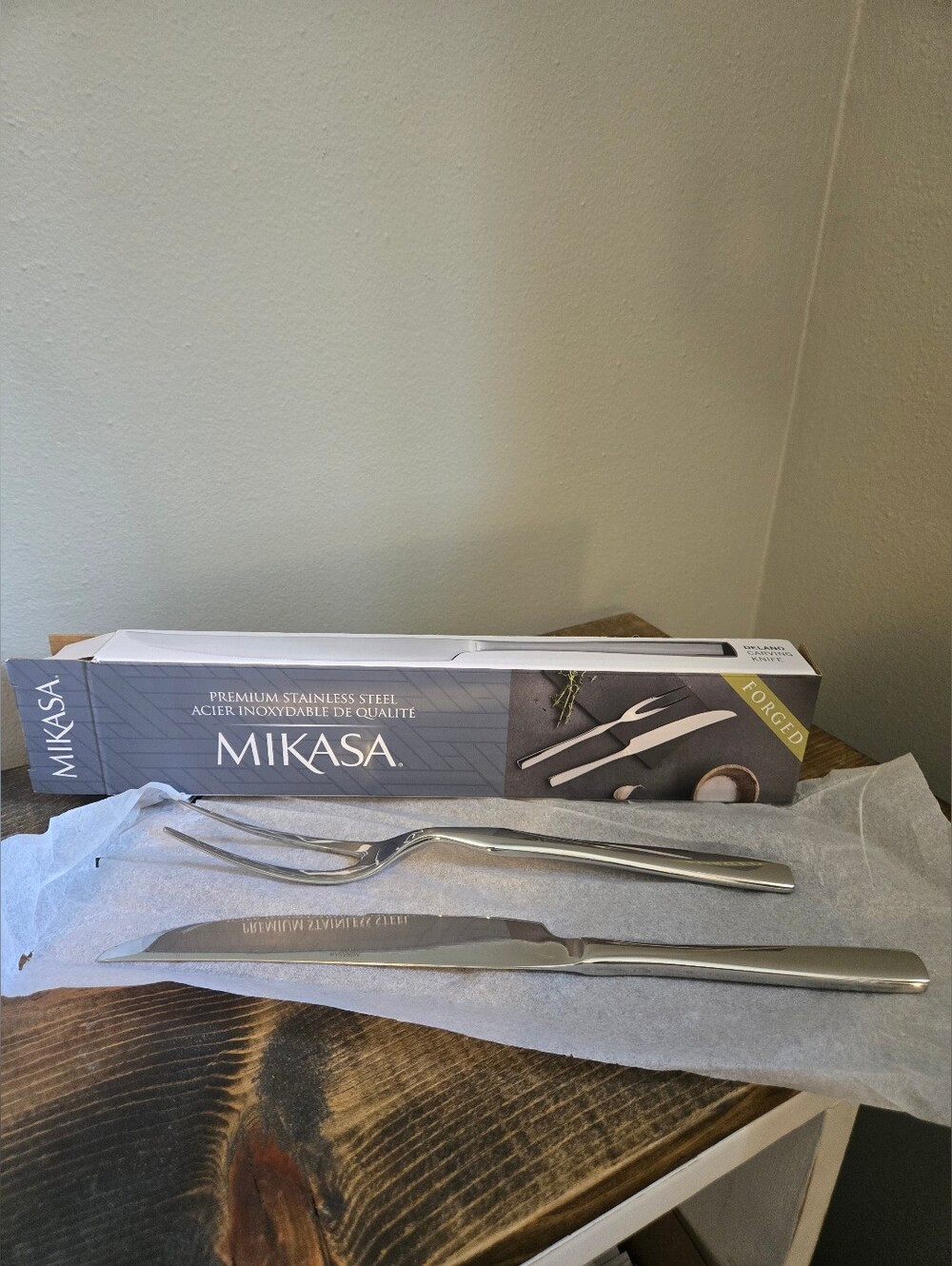 Mikasa Stainless Steel Carving Set - Silver